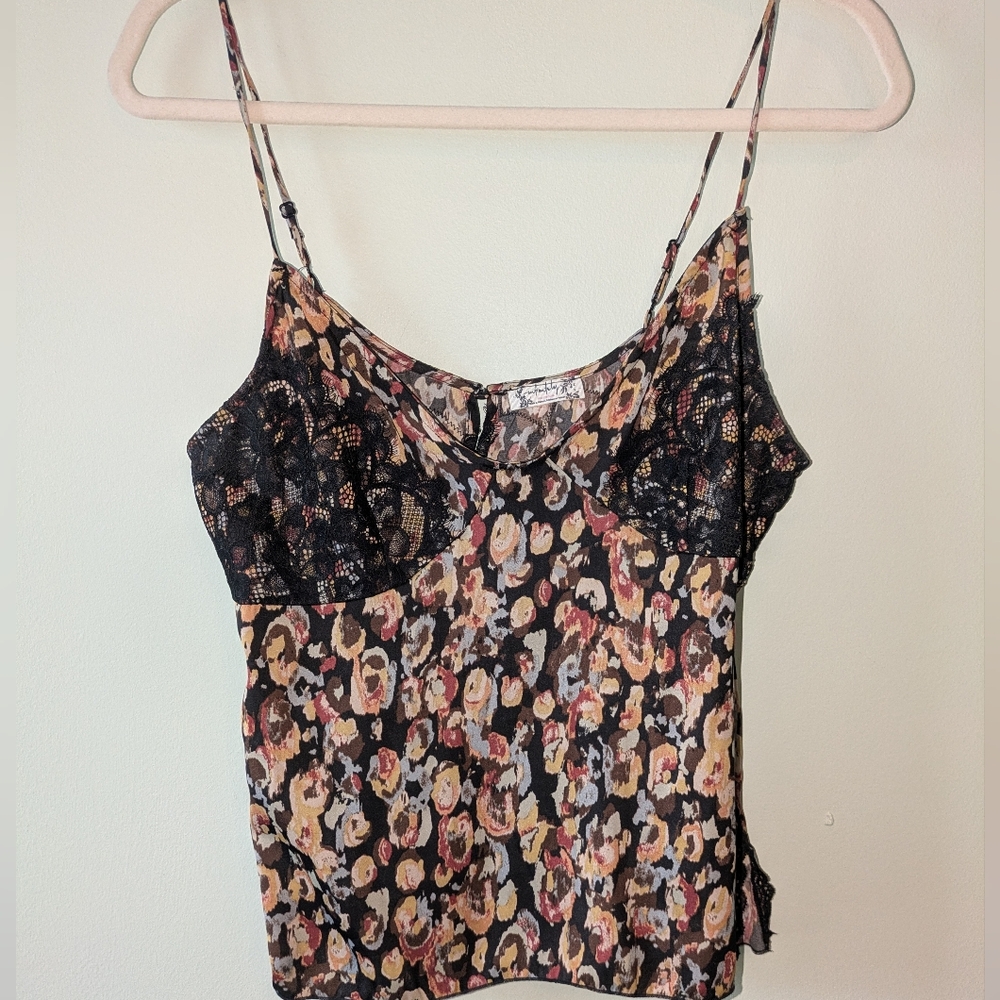 Free People Multicolor Floral Tank Top